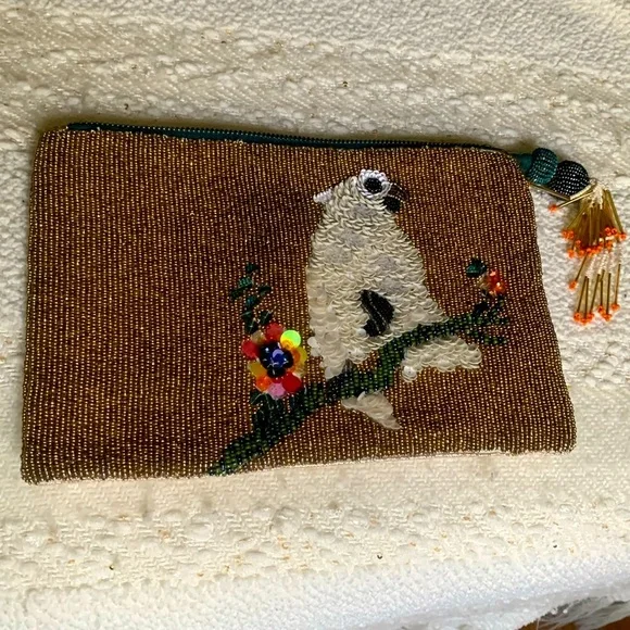 ANTHROPOLOGIE MISS ALBRIGHT sequin clutch - Picture 1 of 9